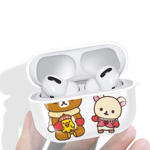 リラックマ リラックマ キイロイトリ Rilakkuma Korilakkuma Kiiroitori 【AirPods Pro用】ハードシェル保護ケース 耐衝撃・防指紋・カラビナ付き商品仕様