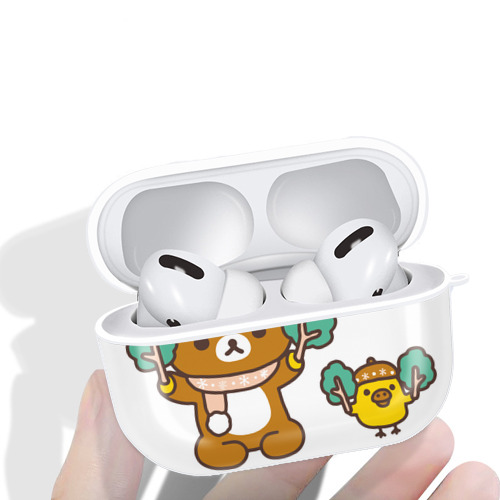 リラックマ リラックマ キイロイトリ Rilakkuma Korilakkuma Kiiroitori 【AirPods Pro用】ハードシェル保護ケース 耐衝撃・防指紋・カラビナ付き商品仕様