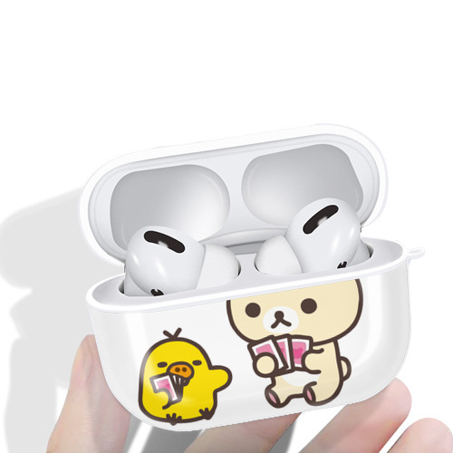 リラックマ リラックマ キイロイトリ Rilakkuma Korilakkuma Kiiroitori 【AirPods Pro用】ハードシェル保護ケース 耐衝撃・防指紋・カラビナ付き商品仕様