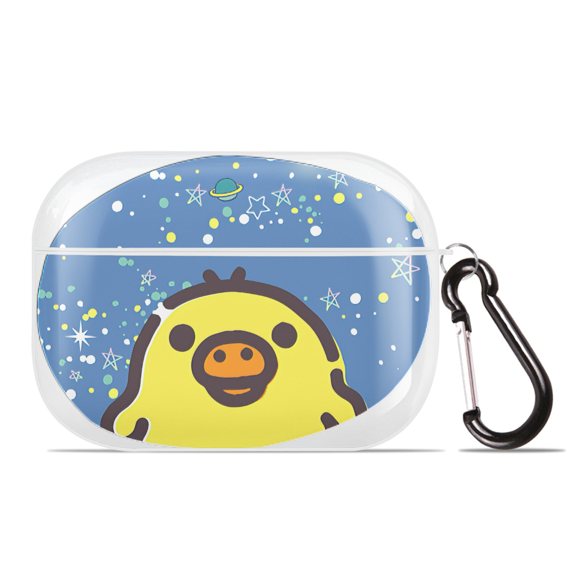 （画像用） リラックマ リラックマ キイロイトリ Rilakkuma Korilakkuma Kiiroitori 【AirPods Pro用】ハードシェル保護ケース 耐衝撃・防指紋・カラビナ付き商品仕様