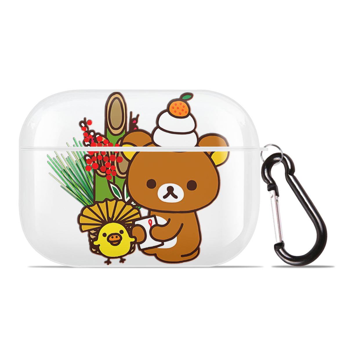 （画像用） リラックマ リラックマ キイロイトリ Rilakkuma Korilakkuma Kiiroitori 【AirPods Pro用】ハードシェル保護ケース 耐衝撃・防指紋・カラビナ付き商品仕様