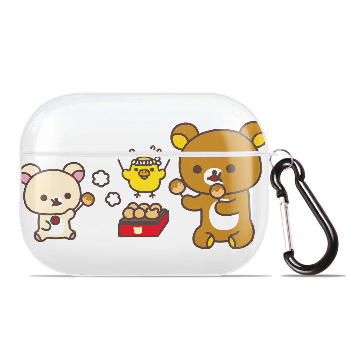 （画像用） リラックマ リラックマ キイロイトリ Rilakkuma Korilakkuma Kiiroitori 【AirPods Pro用】ハードシェル保護ケース 耐衝撃・防指紋・カラビナ付き商品仕様