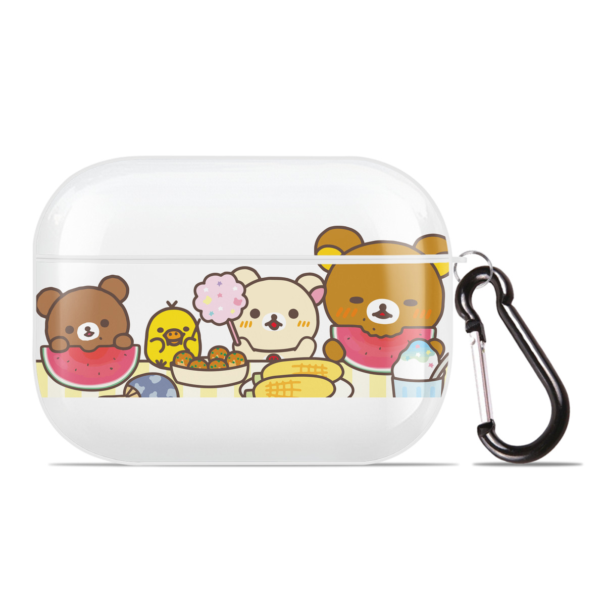 （画像用） リラックマ リラックマ キイロイトリ Rilakkuma Korilakkuma Kiiroitori 【AirPods Pro用】ハードシェル保護ケース 耐衝撃・防指紋・カラビナ付き商品仕様