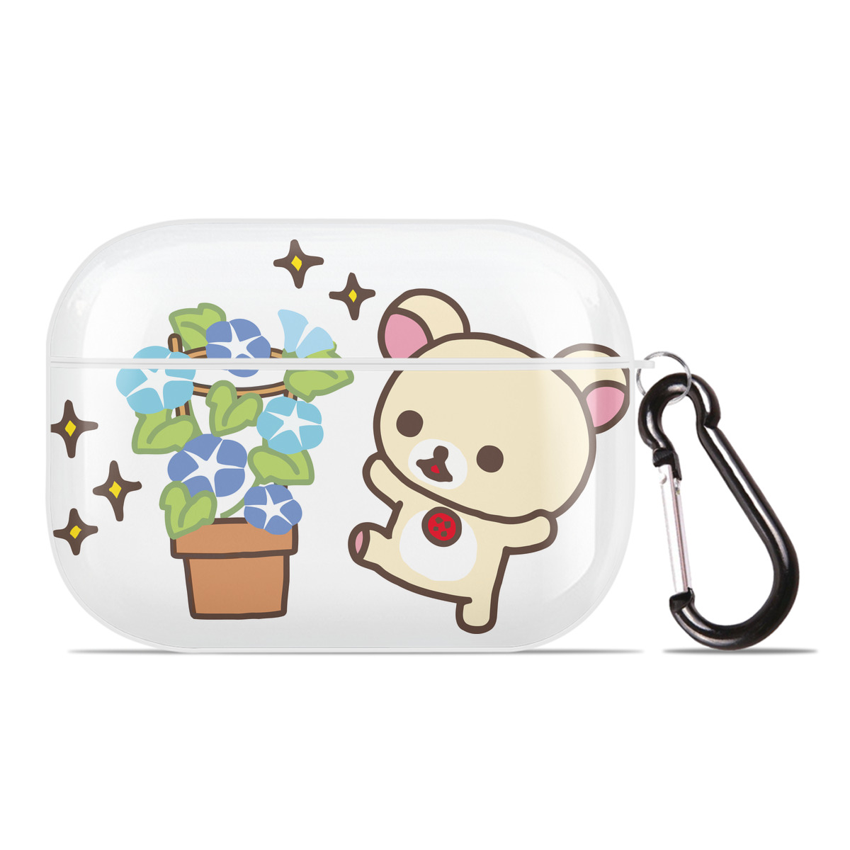 （画像用） リラックマ リラックマ キイロイトリ Rilakkuma Korilakkuma Kiiroitori 【AirPods Pro用】ハードシェル保護ケース 耐衝撃・防指紋・カラビナ付き商品仕様
