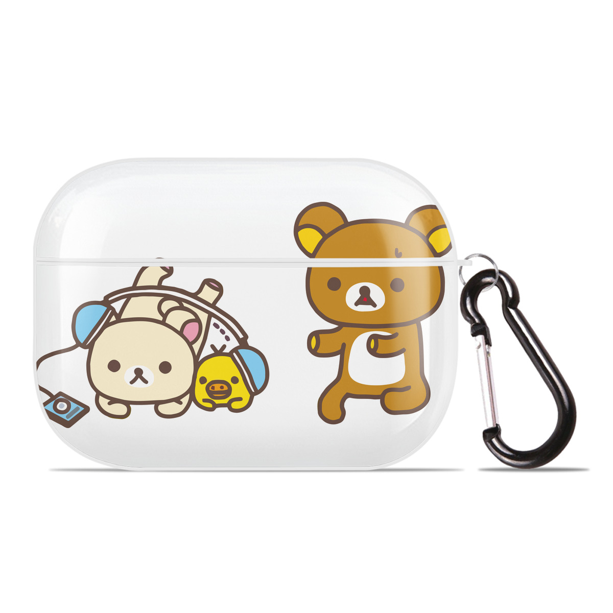 （画像用） リラックマ リラックマ キイロイトリ Rilakkuma Korilakkuma Kiiroitori 【AirPods Pro用】ハードシェル保護ケース 耐衝撃・防指紋・カラビナ付き商品仕様