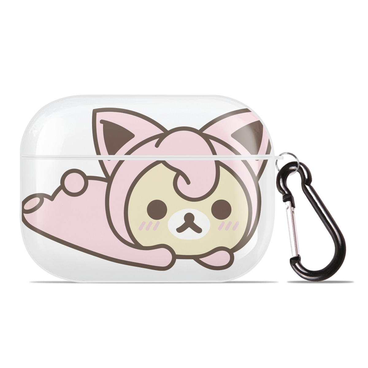 （画像用） リラックマ リラックマ キイロイトリ Rilakkuma Korilakkuma Kiiroitori 【AirPods Pro用】ハードシェル保護ケース 耐衝撃・防指紋・カラビナ付き商品仕様