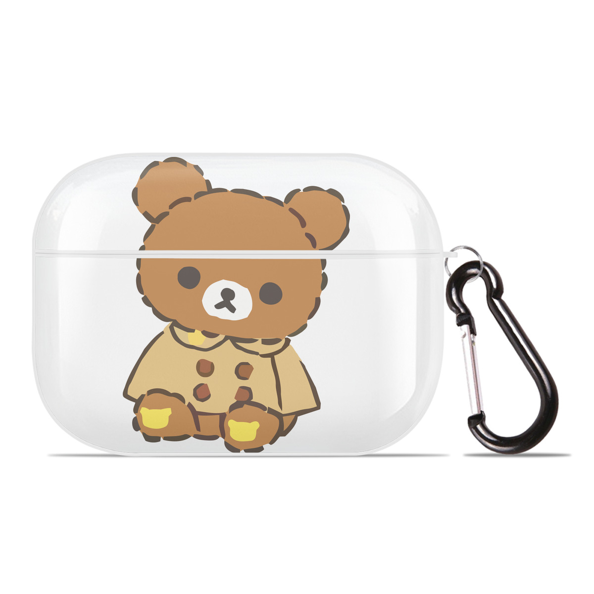 （画像用） リラックマ リラックマ キイロイトリ Rilakkuma Korilakkuma Kiiroitori 【AirPods Pro用】ハードシェル保護ケース 耐衝撃・防指紋・カラビナ付き商品仕様