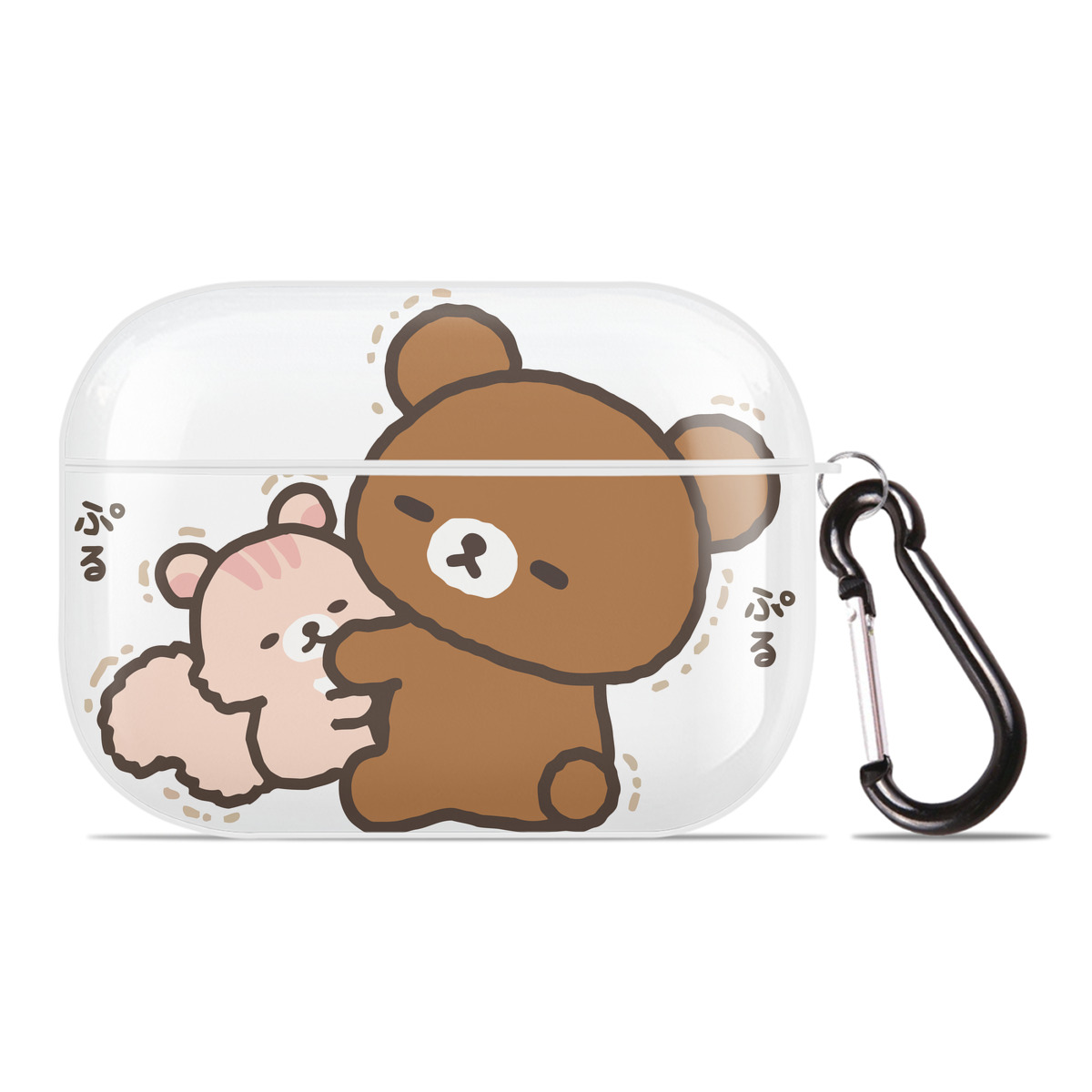 （画像用） リラックマ リラックマ キイロイトリ Rilakkuma Korilakkuma Kiiroitori 【AirPods Pro用】ハードシェル保護ケース 耐衝撃・防指紋・カラビナ付き商品仕様