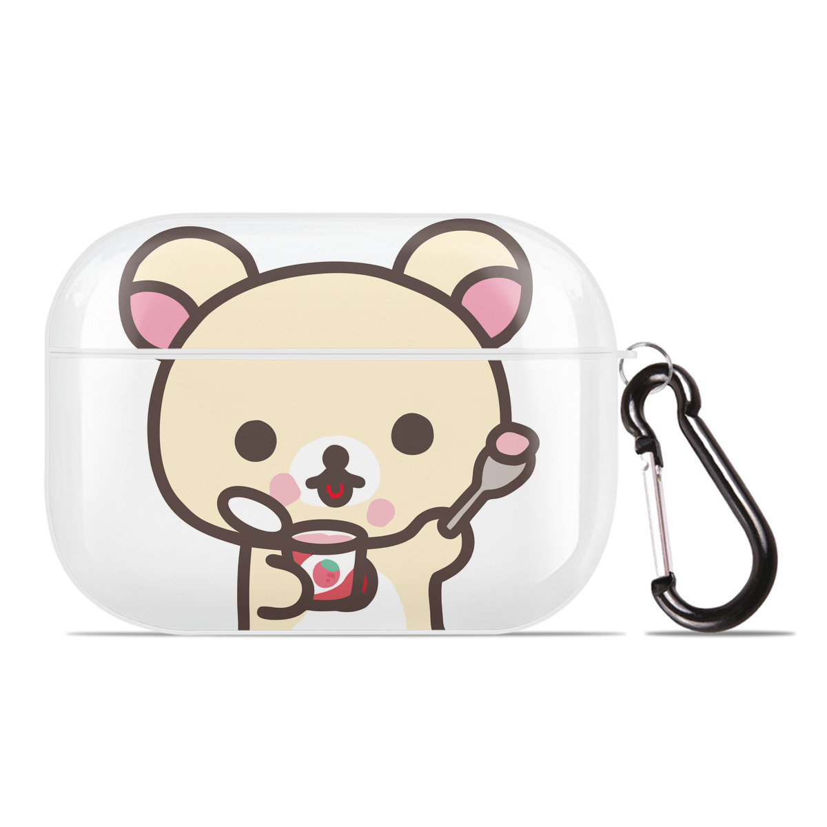 （画像用） リラックマ リラックマ キイロイトリ Rilakkuma Korilakkuma Kiiroitori 【AirPods Pro用】ハードシェル保護ケース 耐衝撃・防指紋・カラビナ付き商品仕様