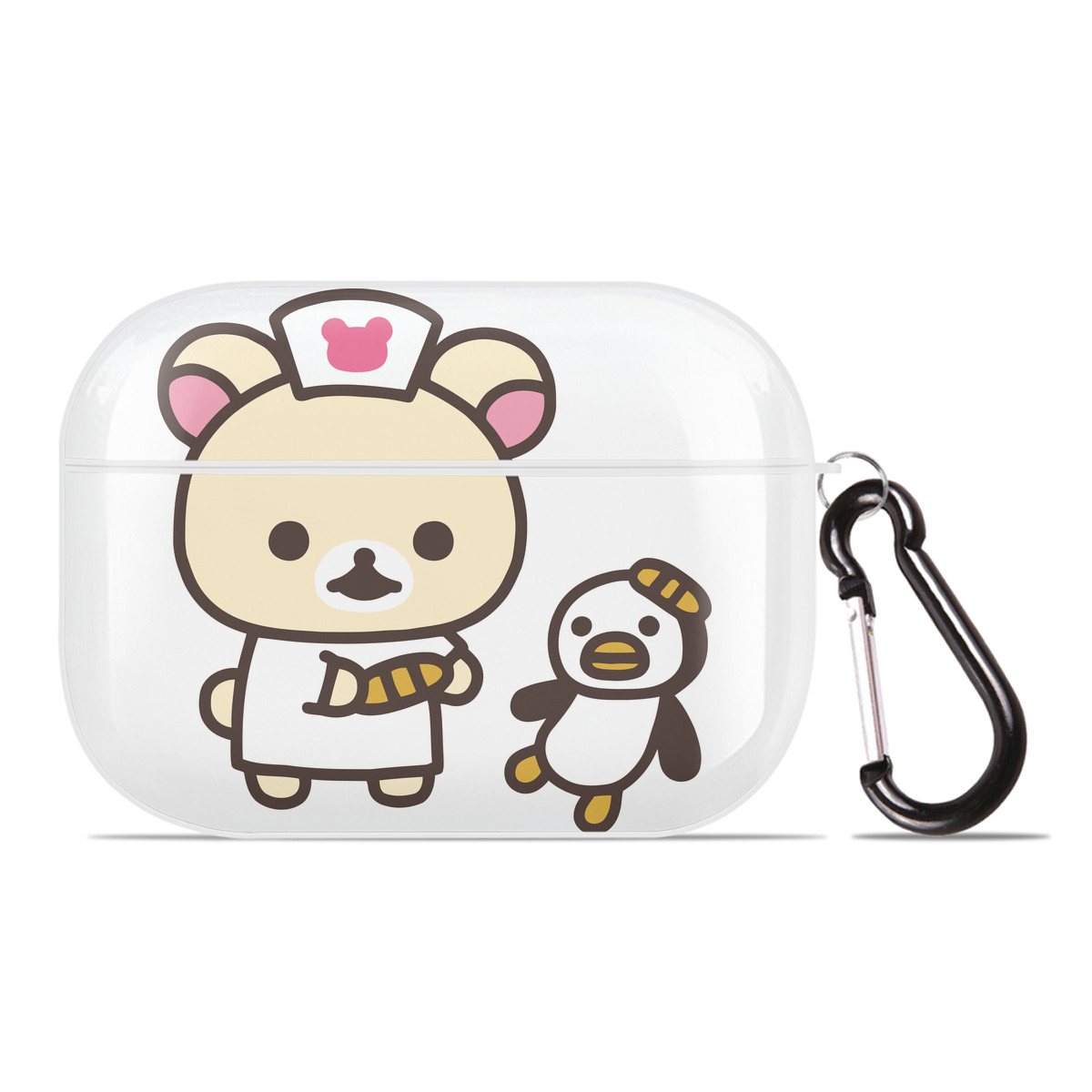 （画像用） リラックマ リラックマ キイロイトリ Rilakkuma Korilakkuma Kiiroitori 【AirPods Pro用】ハードシェル保護ケース 耐衝撃・防指紋・カラビナ付き商品仕様