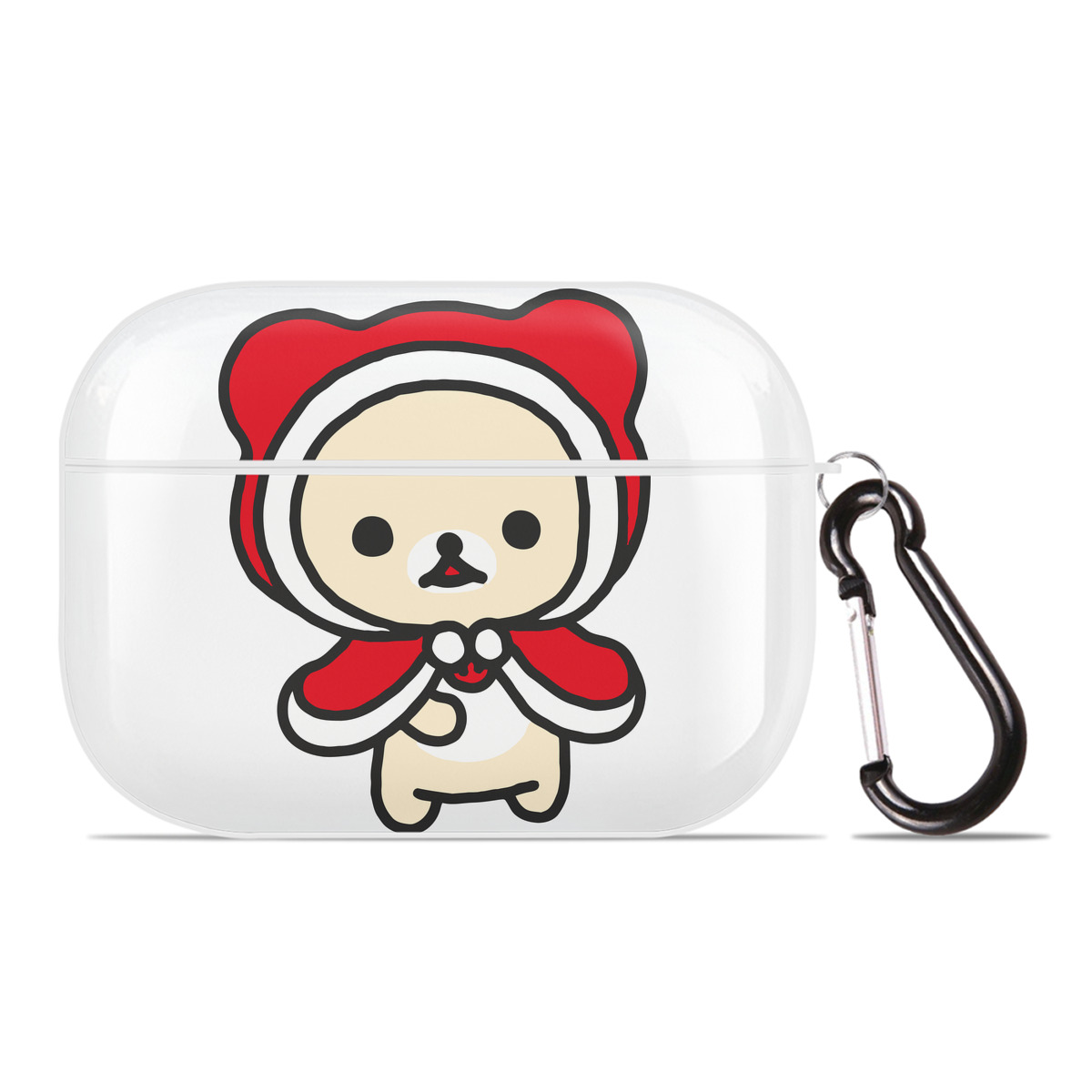 （画像用） リラックマ リラックマ キイロイトリ Rilakkuma Korilakkuma Kiiroitori 【AirPods Pro用】ハードシェル保護ケース 耐衝撃・防指紋・カラビナ付き商品仕様