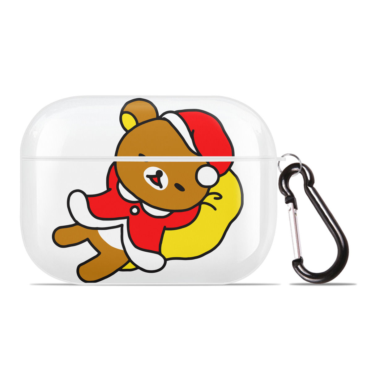 （画像用） リラックマ リラックマ キイロイトリ Rilakkuma Korilakkuma Kiiroitori 【AirPods Pro用】ハードシェル保護ケース 耐衝撃・防指紋・カラビナ付き商品仕様