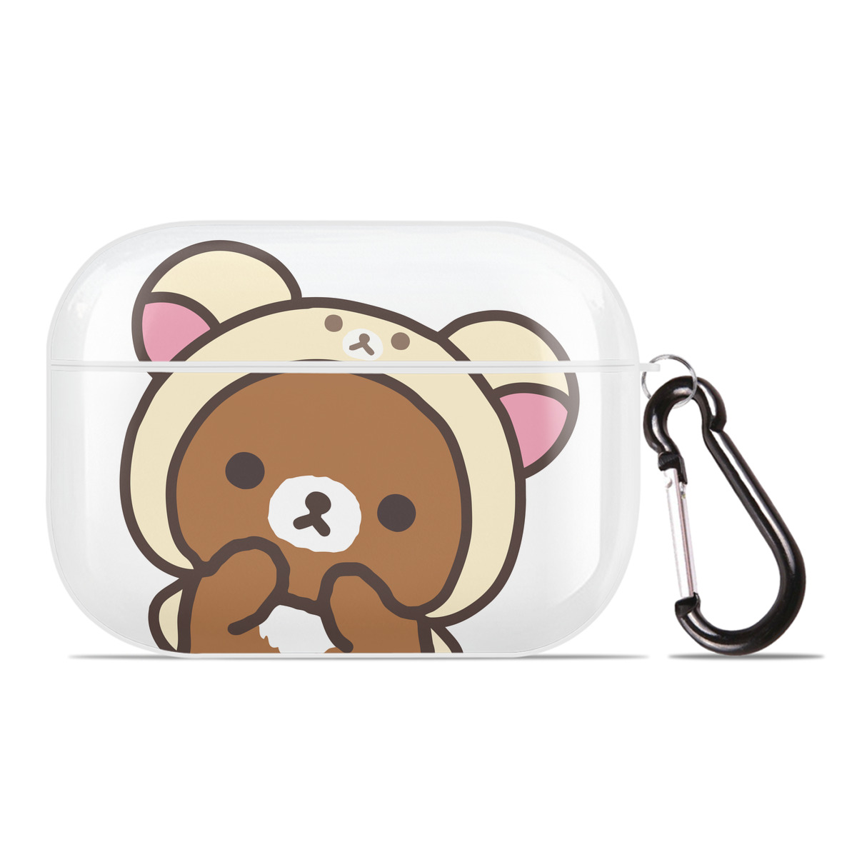 （画像用） リラックマ リラックマ キイロイトリ Rilakkuma Korilakkuma Kiiroitori 【AirPods Pro用】ハードシェル保護ケース 耐衝撃・防指紋・カラビナ付き商品仕様