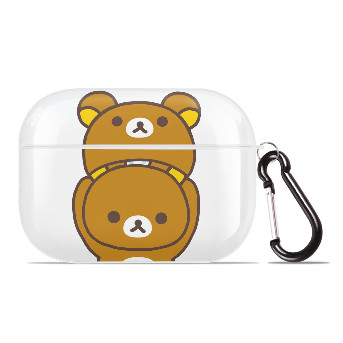 （画像用） リラックマ リラックマ キイロイトリ Rilakkuma Korilakkuma Kiiroitori 【AirPods Pro用】ハードシェル保護ケース 耐衝撃・防指紋・カラビナ付き商品仕様