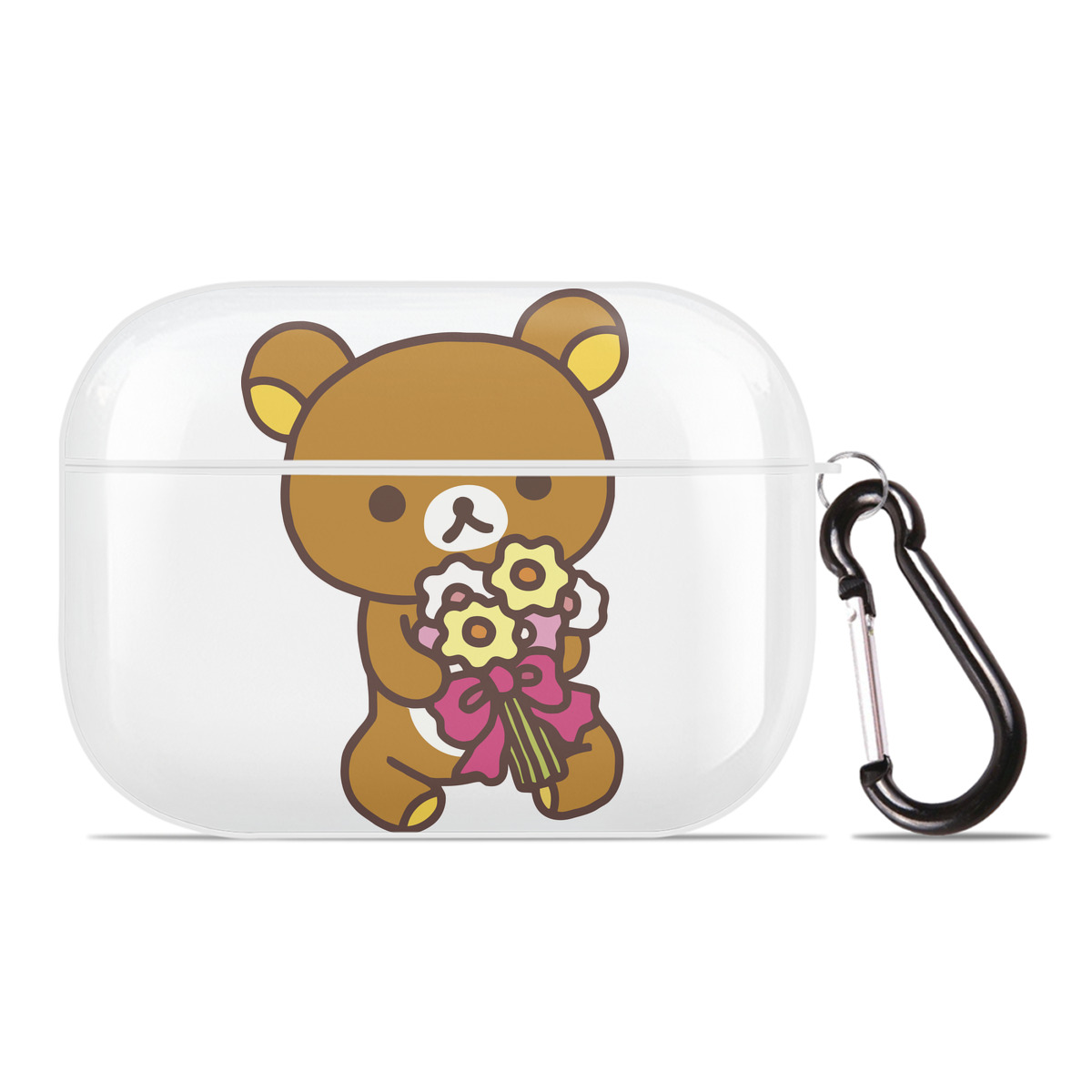 （画像用） リラックマ リラックマ キイロイトリ Rilakkuma Korilakkuma Kiiroitori 【AirPods Pro用】ハードシェル保護ケース 耐衝撃・防指紋・カラビナ付き商品仕様