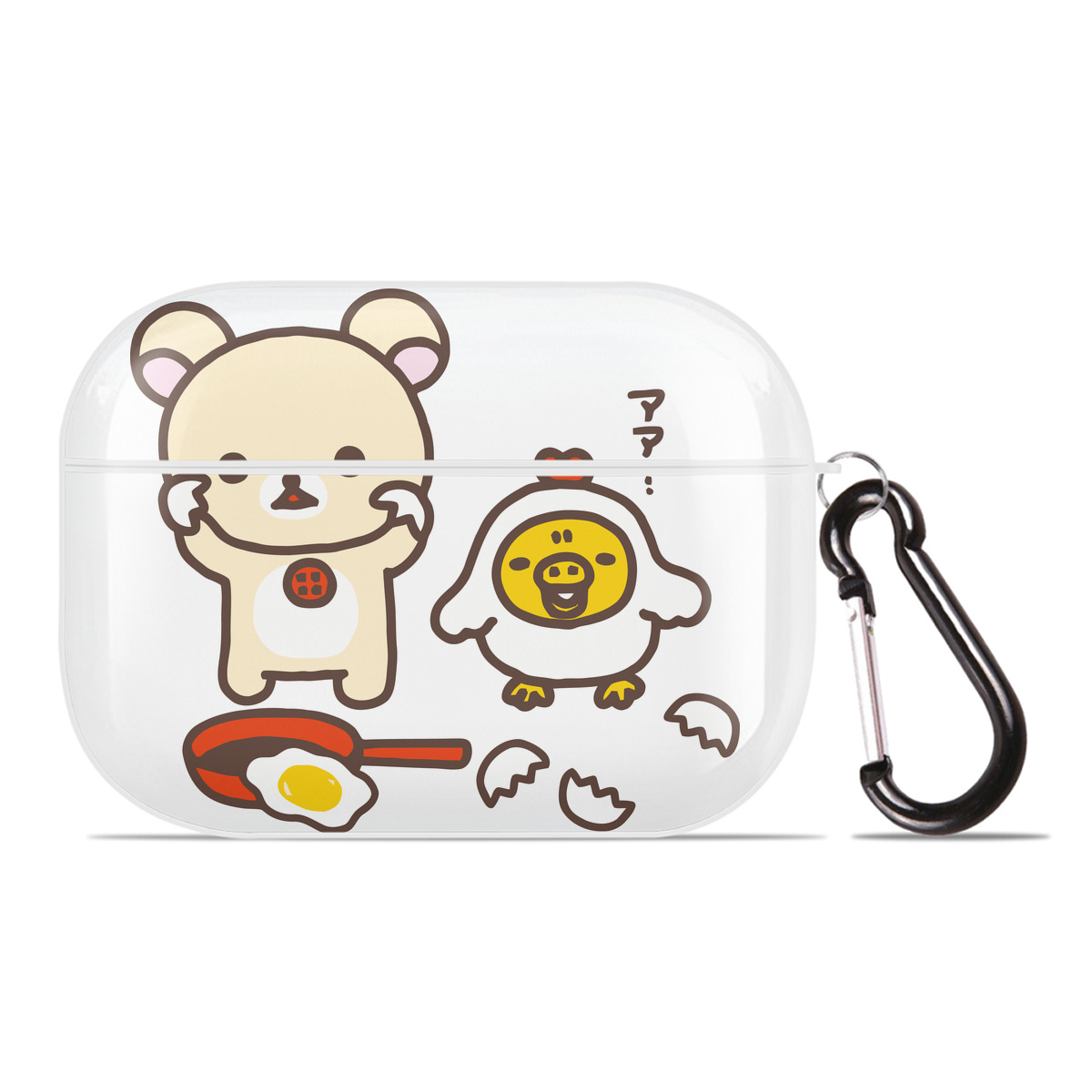 （画像用） リラックマ リラックマ キイロイトリ Rilakkuma Korilakkuma Kiiroitori 【AirPods Pro用】ハードシェル保護ケース 耐衝撃・防指紋・カラビナ付き商品仕様