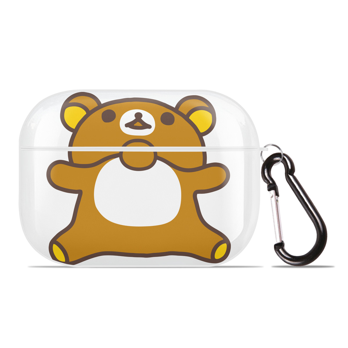 （画像用） リラックマ リラックマ キイロイトリ Rilakkuma Korilakkuma Kiiroitori 【AirPods Pro用】ハードシェル保護ケース 耐衝撃・防指紋・カラビナ付き商品仕様