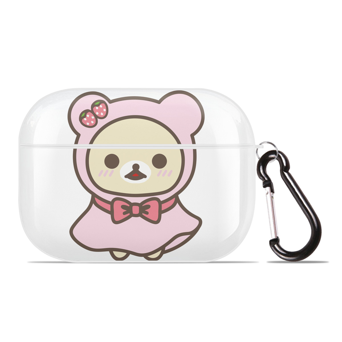 （画像用） リラックマ リラックマ キイロイトリ Rilakkuma Korilakkuma Kiiroitori 【AirPods Pro用】ハードシェル保護ケース 耐衝撃・防指紋・カラビナ付き商品仕様