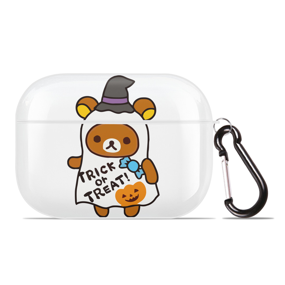 （画像用） リラックマ リラックマ キイロイトリ Rilakkuma Korilakkuma Kiiroitori 【AirPods Pro用】ハードシェル保護ケース 耐衝撃・防指紋・カラビナ付き商品仕様