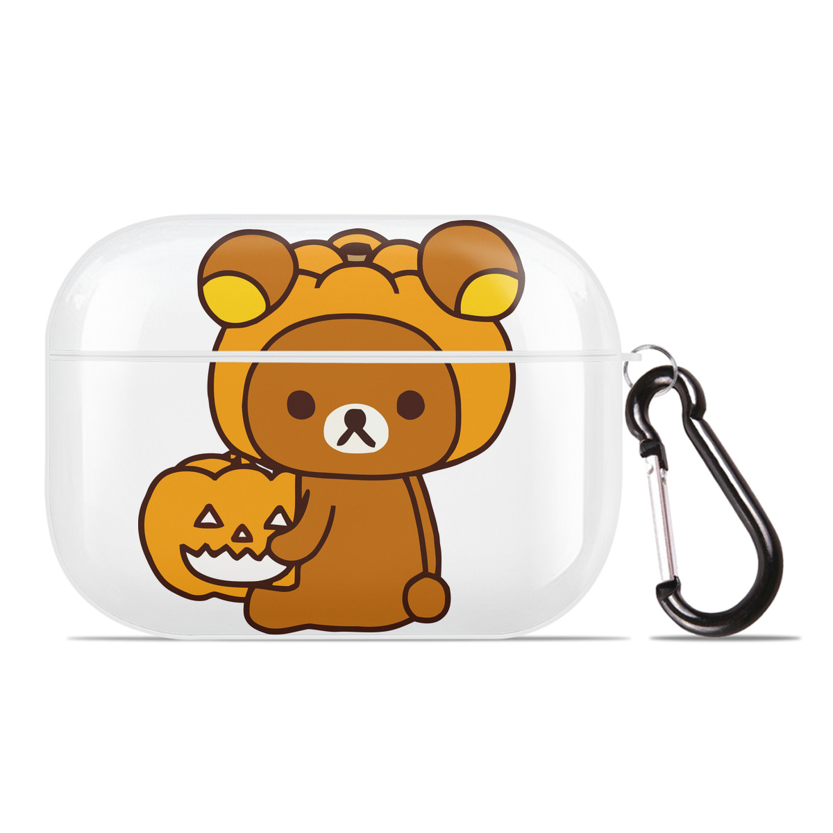 （画像用） リラックマ リラックマ キイロイトリ Rilakkuma Korilakkuma Kiiroitori 【AirPods Pro用】ハードシェル保護ケース 耐衝撃・防指紋・カラビナ付き商品仕様