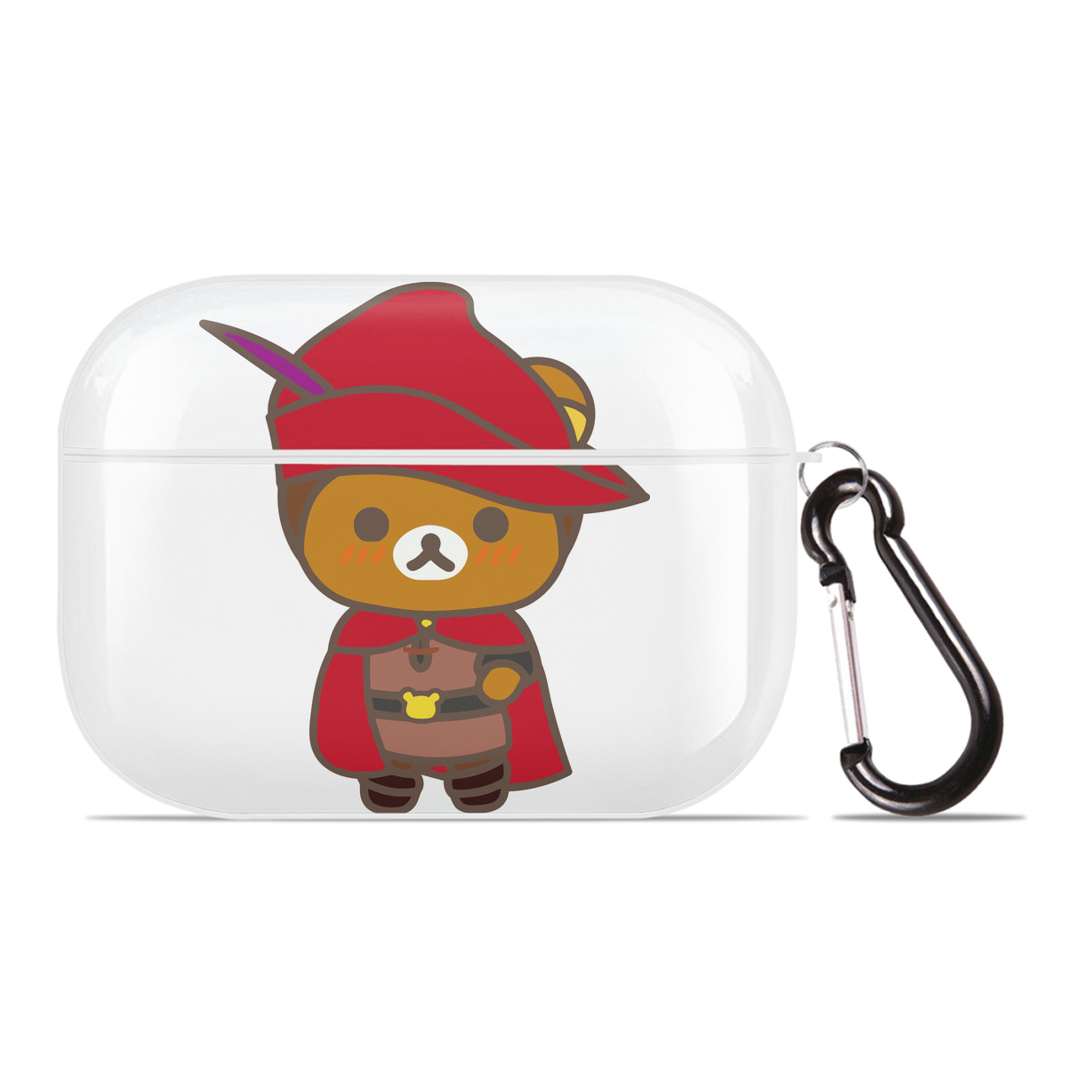 （画像用） リラックマ リラックマ キイロイトリ Rilakkuma Korilakkuma Kiiroitori 【AirPods Pro用】ハードシェル保護ケース 耐衝撃・防指紋・カラビナ付き商品仕様