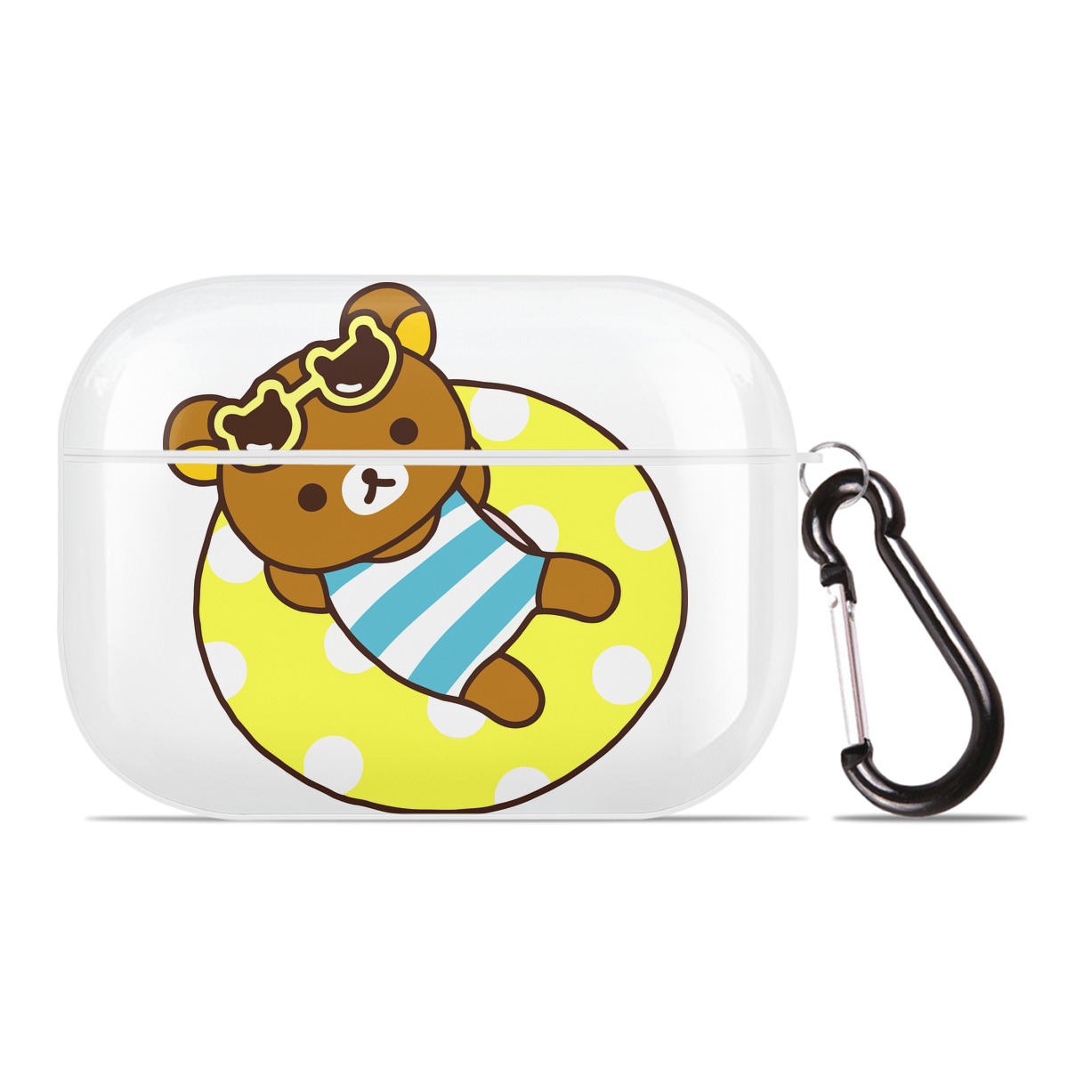 （画像用） リラックマ リラックマ キイロイトリ Rilakkuma Korilakkuma Kiiroitori 【AirPods Pro用】ハードシェル保護ケース 耐衝撃・防指紋・カラビナ付き商品仕様