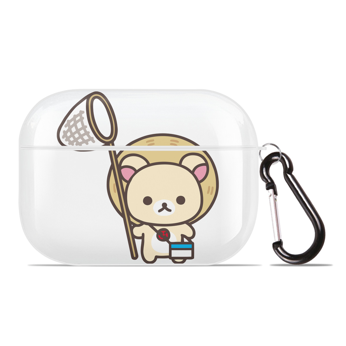 （画像用） リラックマ リラックマ キイロイトリ Rilakkuma Korilakkuma Kiiroitori 【AirPods Pro用】ハードシェル保護ケース 耐衝撃・防指紋・カラビナ付き商品仕様