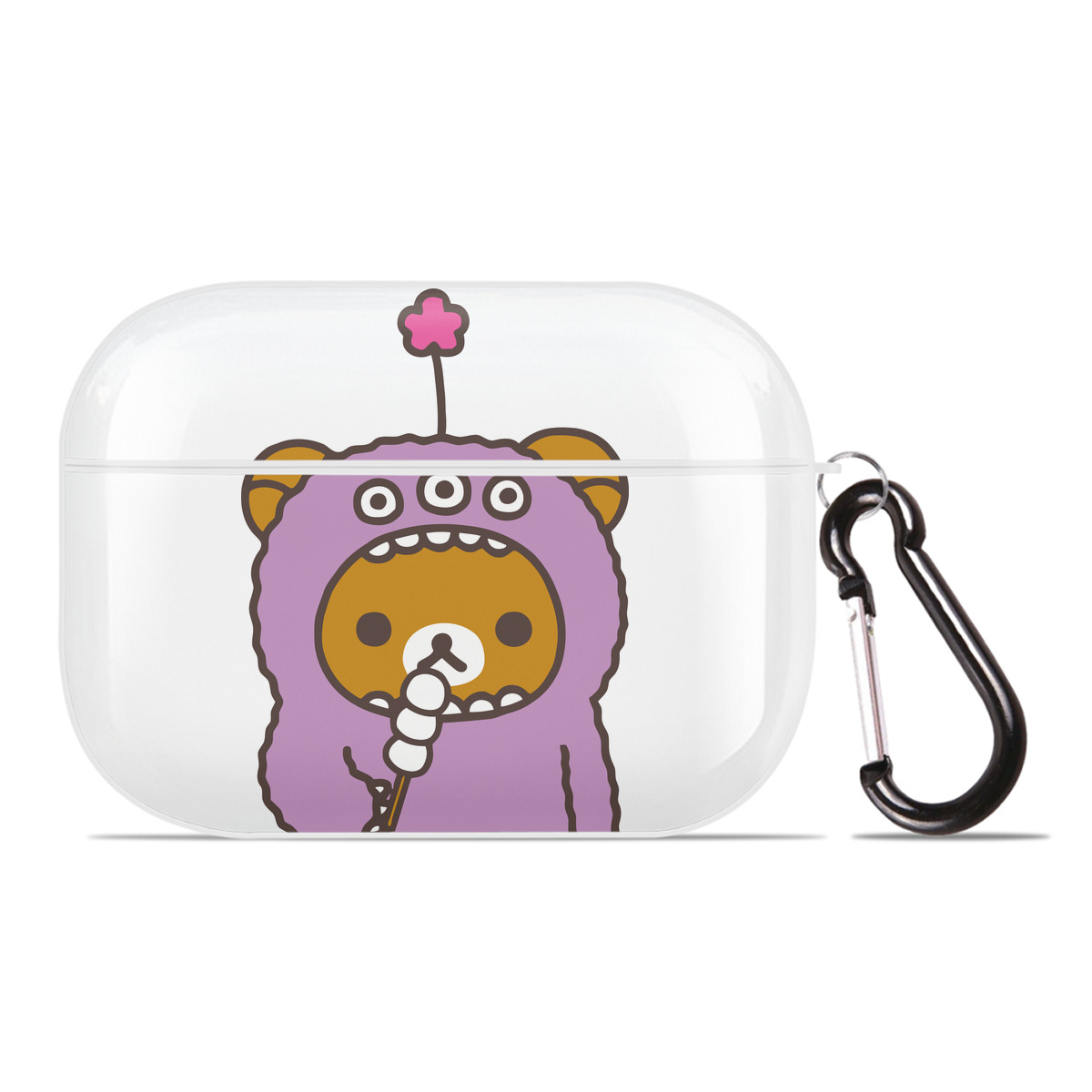（画像用） リラックマ リラックマ キイロイトリ Rilakkuma Korilakkuma Kiiroitori 【AirPods Pro用】ハードシェル保護ケース 耐衝撃・防指紋・カラビナ付き商品仕様