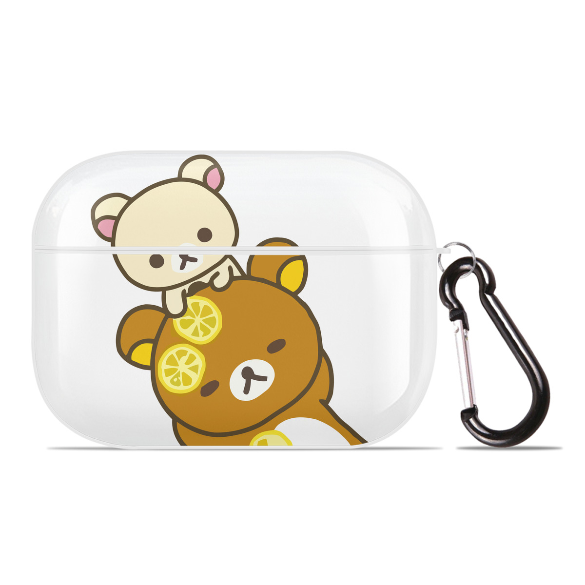 （画像用） リラックマ リラックマ キイロイトリ Rilakkuma Korilakkuma Kiiroitori 【AirPods Pro用】ハードシェル保護ケース 耐衝撃・防指紋・カラビナ付き商品仕様