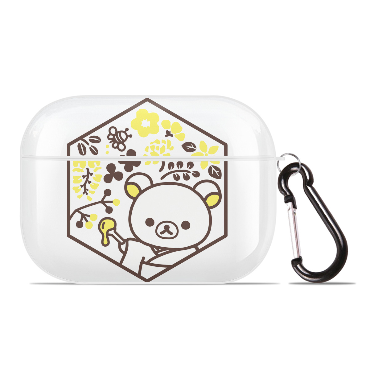 （画像用） リラックマ リラックマ キイロイトリ Rilakkuma Korilakkuma Kiiroitori 【AirPods Pro用】ハードシェル保護ケース 耐衝撃・防指紋・カラビナ付き商品仕様