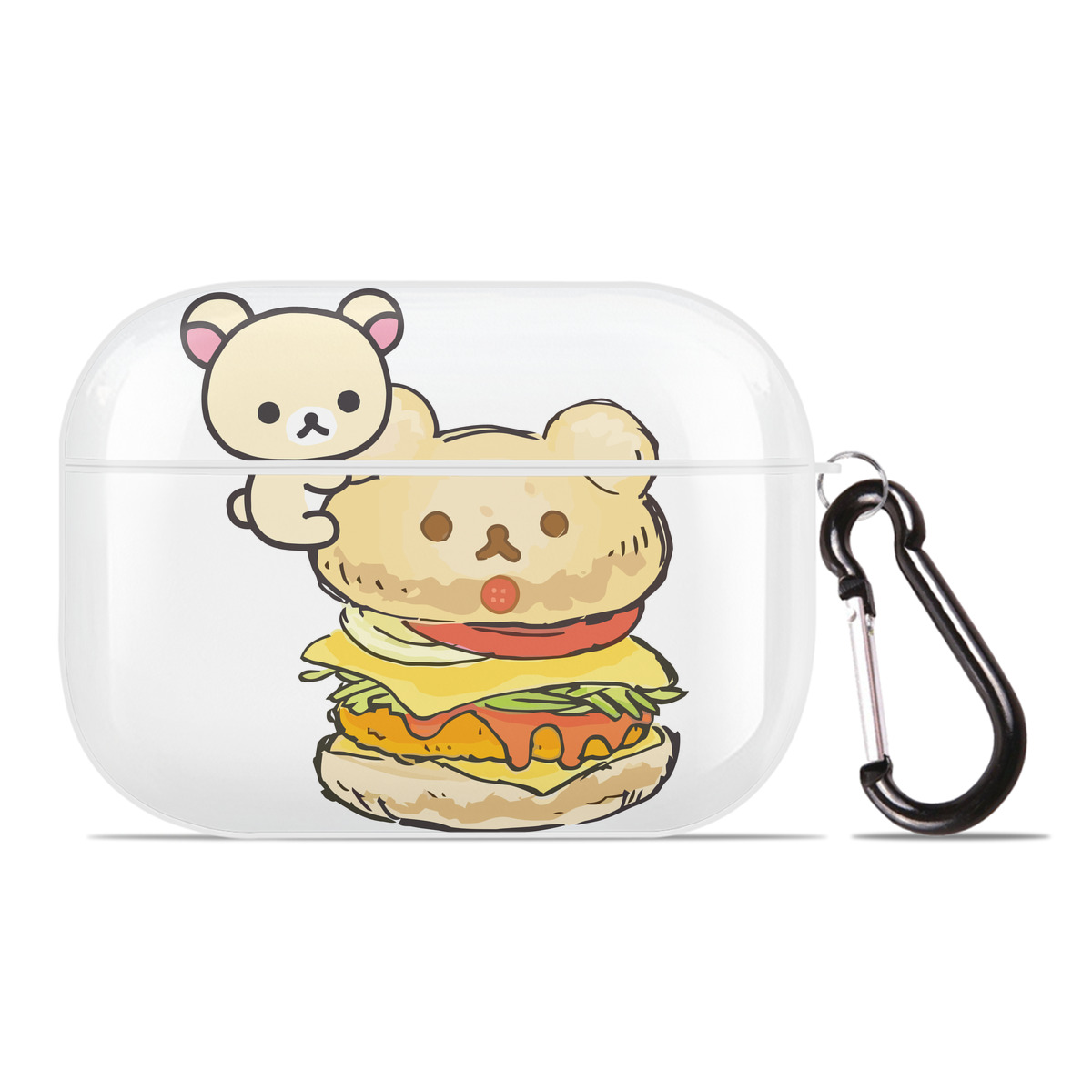 （画像用） リラックマ リラックマ キイロイトリ Rilakkuma Korilakkuma Kiiroitori 【AirPods Pro用】ハードシェル保護ケース 耐衝撃・防指紋・カラビナ付き商品仕様