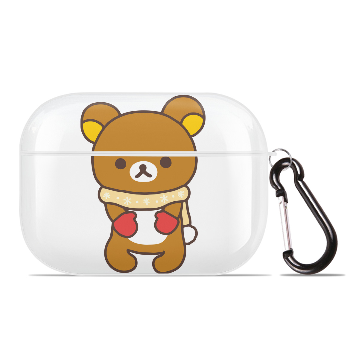 （画像用） リラックマ リラックマ キイロイトリ Rilakkuma Korilakkuma Kiiroitori 【AirPods Pro用】ハードシェル保護ケース 耐衝撃・防指紋・カラビナ付き商品仕様