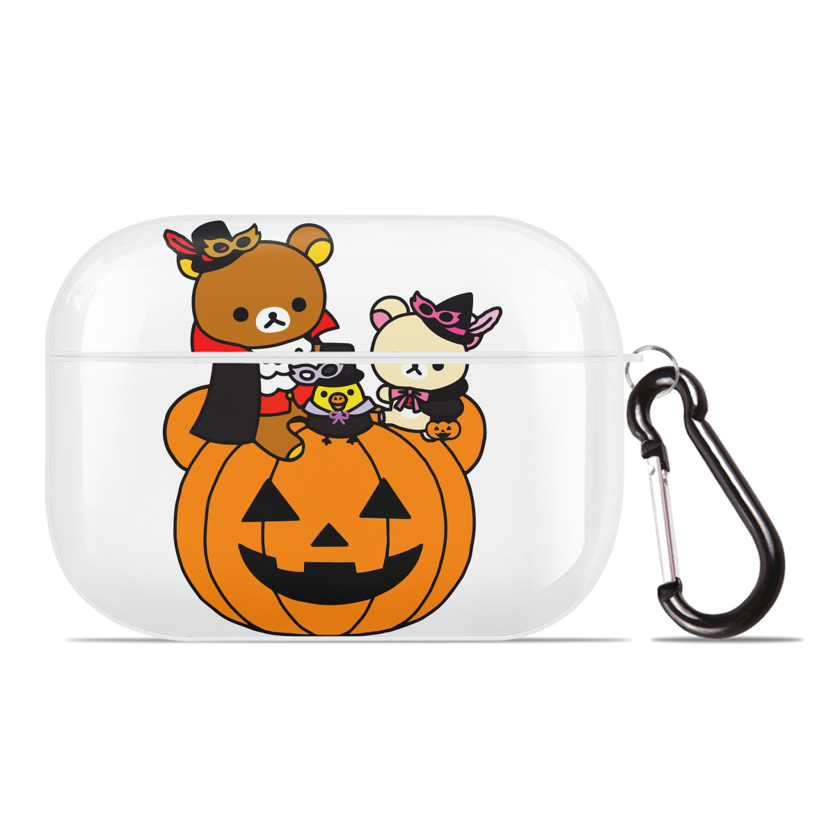 （画像用） リラックマ リラックマ キイロイトリ Rilakkuma Korilakkuma Kiiroitori 【AirPods Pro用】ハードシェル保護ケース 耐衝撃・防指紋・カラビナ付き商品仕様