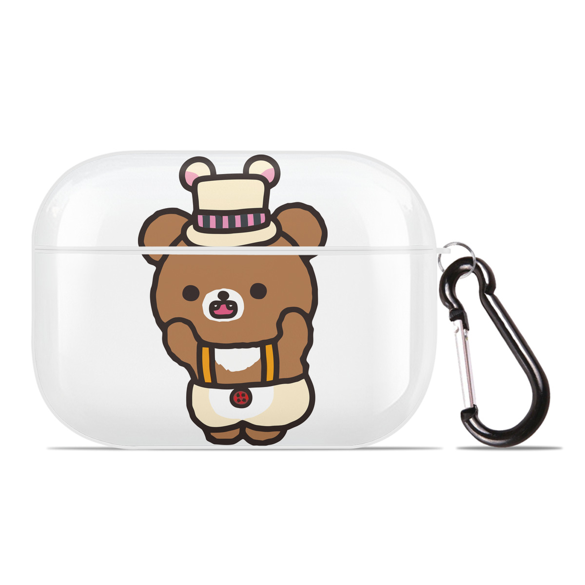 （画像用） リラックマ リラックマ キイロイトリ Rilakkuma Korilakkuma Kiiroitori 【AirPods Pro用】ハードシェル保護ケース 耐衝撃・防指紋・カラビナ付き商品仕様