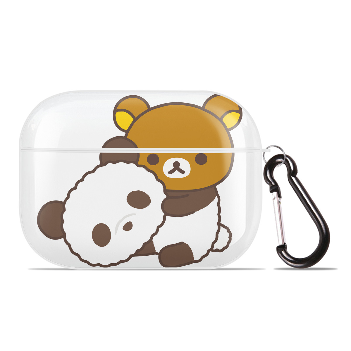 （画像用） リラックマ リラックマ キイロイトリ Rilakkuma Korilakkuma Kiiroitori 【AirPods Pro用】ハードシェル保護ケース 耐衝撃・防指紋・カラビナ付き商品仕様