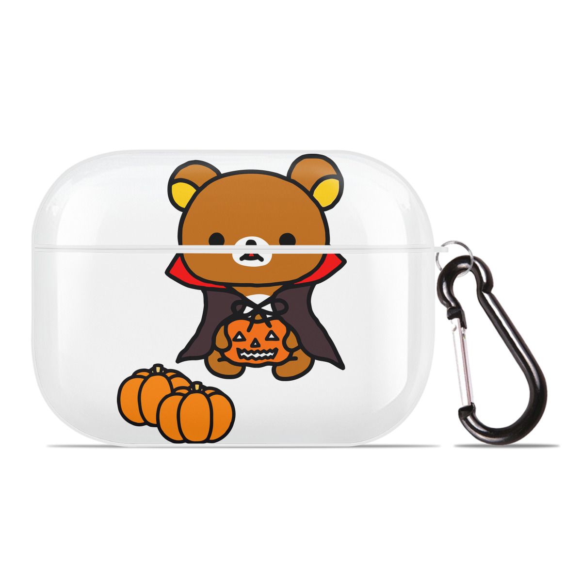 （画像用） リラックマ リラックマ キイロイトリ Rilakkuma Korilakkuma Kiiroitori 【AirPods Pro用】ハードシェル保護ケース 耐衝撃・防指紋・カラビナ付き商品仕様