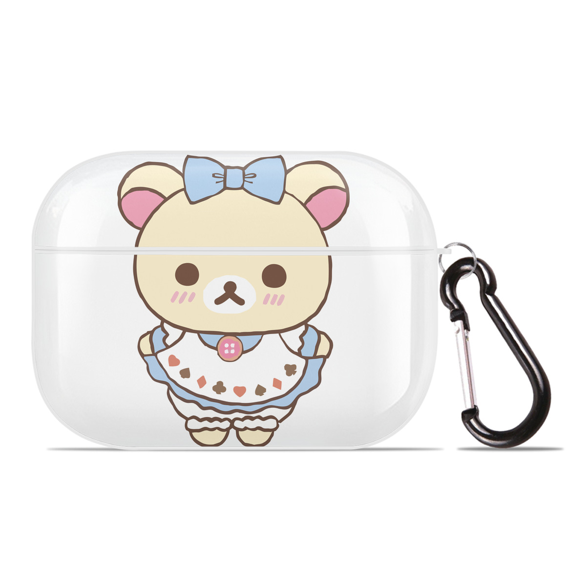 （画像用） リラックマ リラックマ キイロイトリ Rilakkuma Korilakkuma Kiiroitori 【AirPods Pro用】ハードシェル保護ケース 耐衝撃・防指紋・カラビナ付き商品仕様
