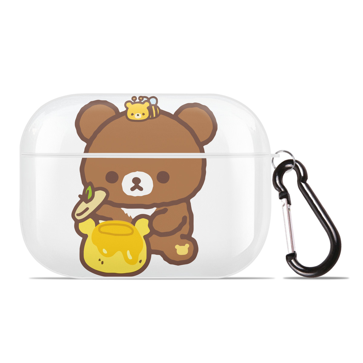 （画像用） リラックマ リラックマ キイロイトリ Rilakkuma Korilakkuma Kiiroitori 【AirPods Pro用】ハードシェル保護ケース 耐衝撃・防指紋・カラビナ付き商品仕様