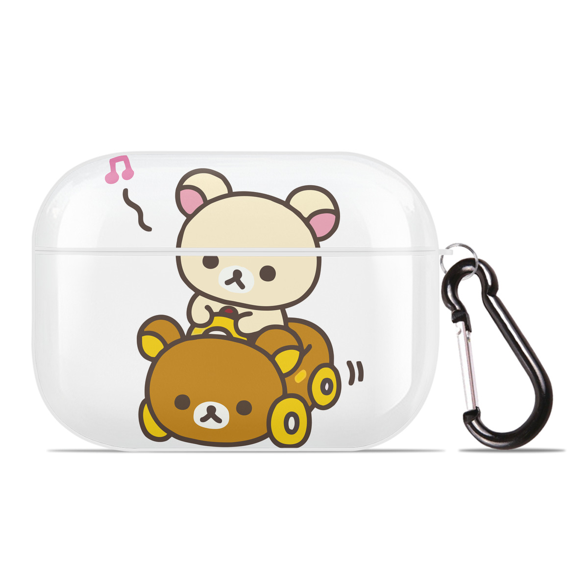 （画像用） リラックマ リラックマ キイロイトリ Rilakkuma Korilakkuma Kiiroitori 【AirPods Pro用】ハードシェル保護ケース 耐衝撃・防指紋・カラビナ付き商品仕様