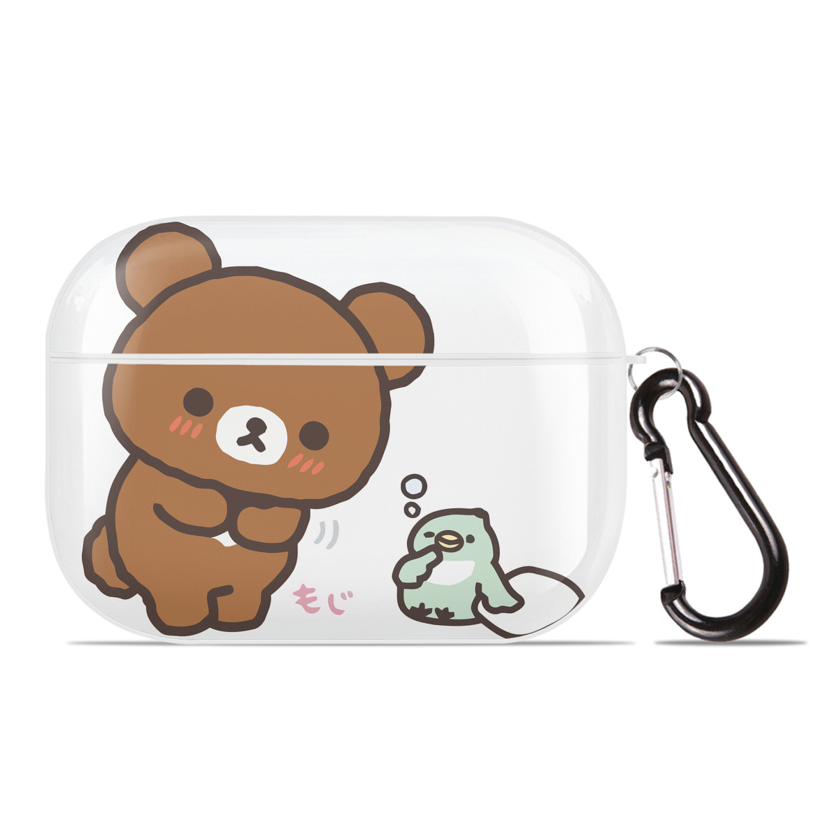 （画像用） リラックマ リラックマ キイロイトリ Rilakkuma Korilakkuma Kiiroitori 【AirPods Pro用】ハードシェル保護ケース 耐衝撃・防指紋・カラビナ付き商品仕様