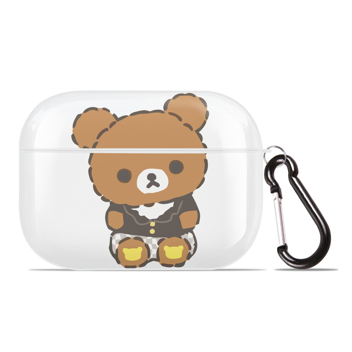 （画像用） リラックマ リラックマ キイロイトリ Rilakkuma Korilakkuma Kiiroitori 【AirPods Pro用】ハードシェル保護ケース 耐衝撃・防指紋・カラビナ付き商品仕様