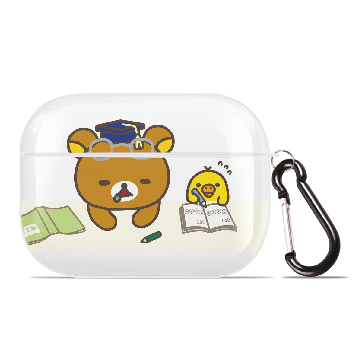 （画像用） リラックマ リラックマ キイロイトリ Rilakkuma Korilakkuma Kiiroitori 【AirPods Pro用】ハードシェル保護ケース 耐衝撃・防指紋・カラビナ付き商品仕様