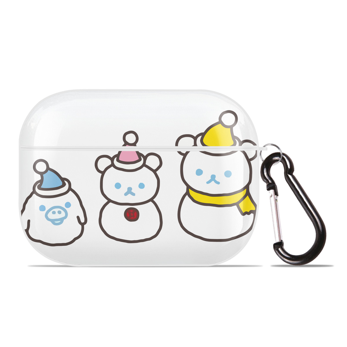 （画像用） リラックマ リラックマ キイロイトリ Rilakkuma Korilakkuma Kiiroitori 【AirPods Pro用】ハードシェル保護ケース 耐衝撃・防指紋・カラビナ付き商品仕様