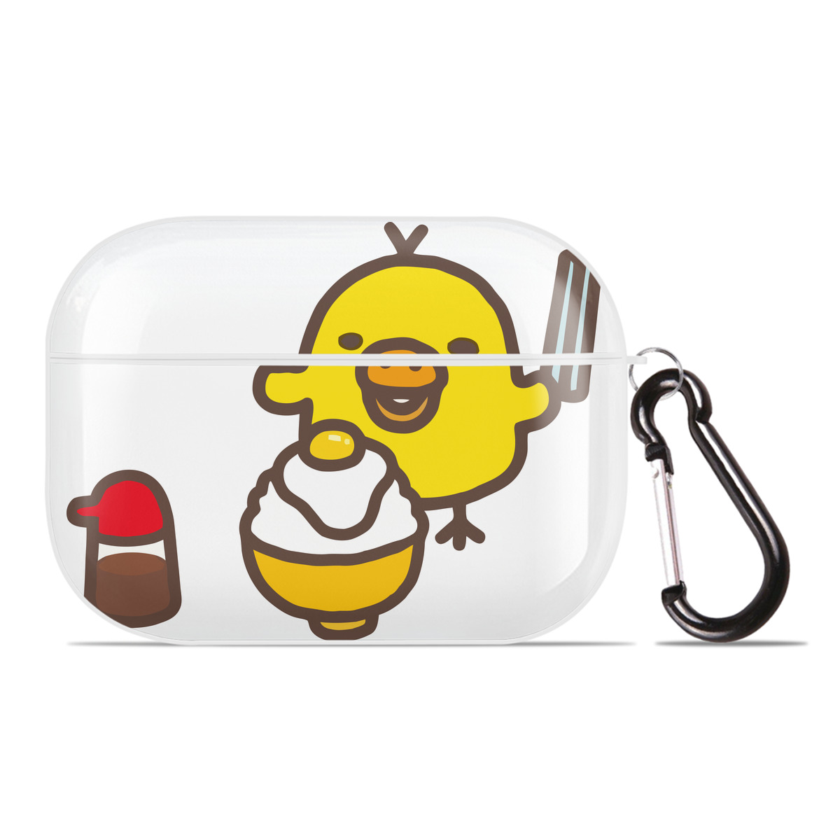 （画像用） リラックマ リラックマ キイロイトリ Rilakkuma Korilakkuma Kiiroitori 【AirPods Pro用】ハードシェル保護ケース 耐衝撃・防指紋・カラビナ付き商品仕様