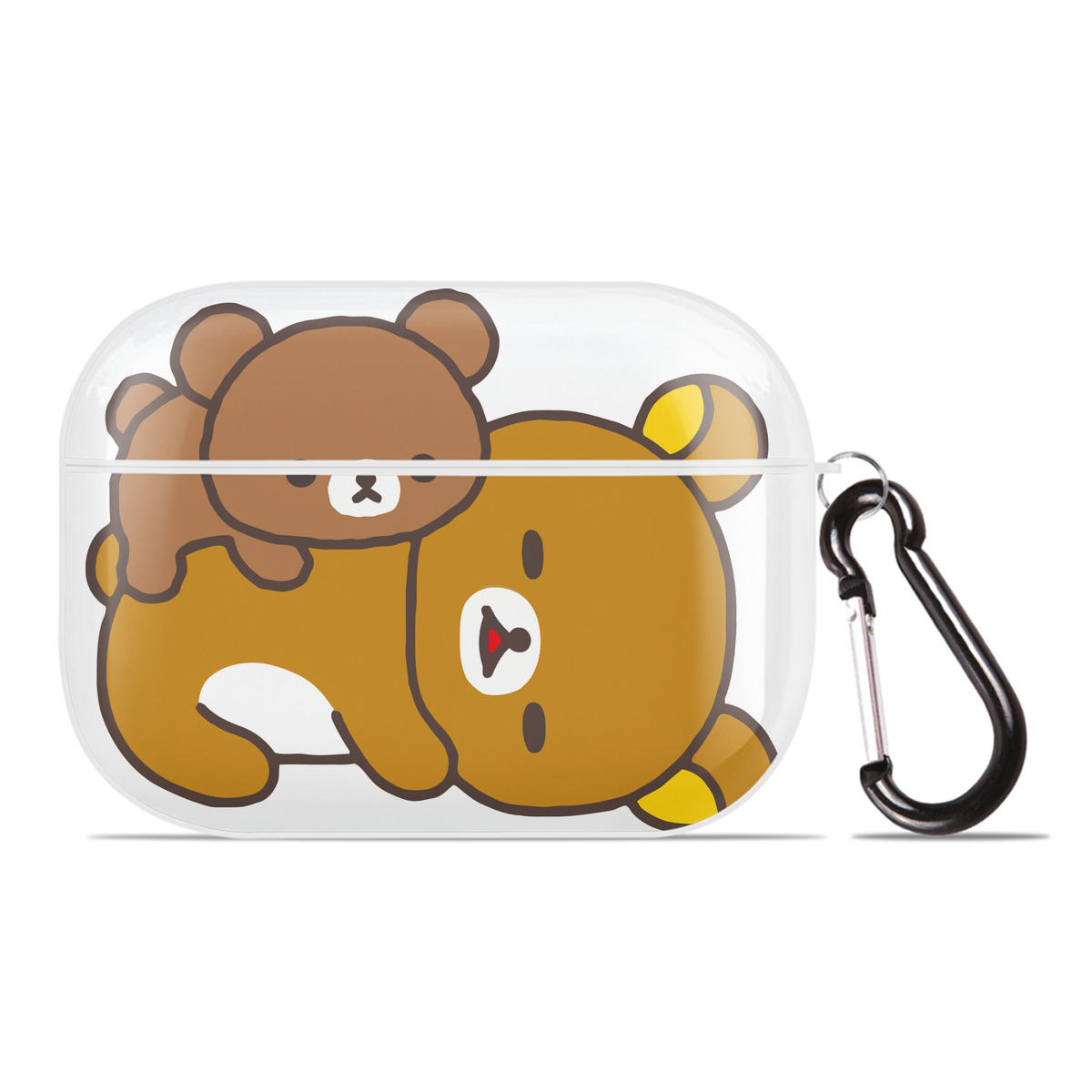 （画像用） リラックマ リラックマ キイロイトリ Rilakkuma Korilakkuma Kiiroitori 【AirPods Pro用】ハードシェル保護ケース 耐衝撃・防指紋・カラビナ付き商品仕様