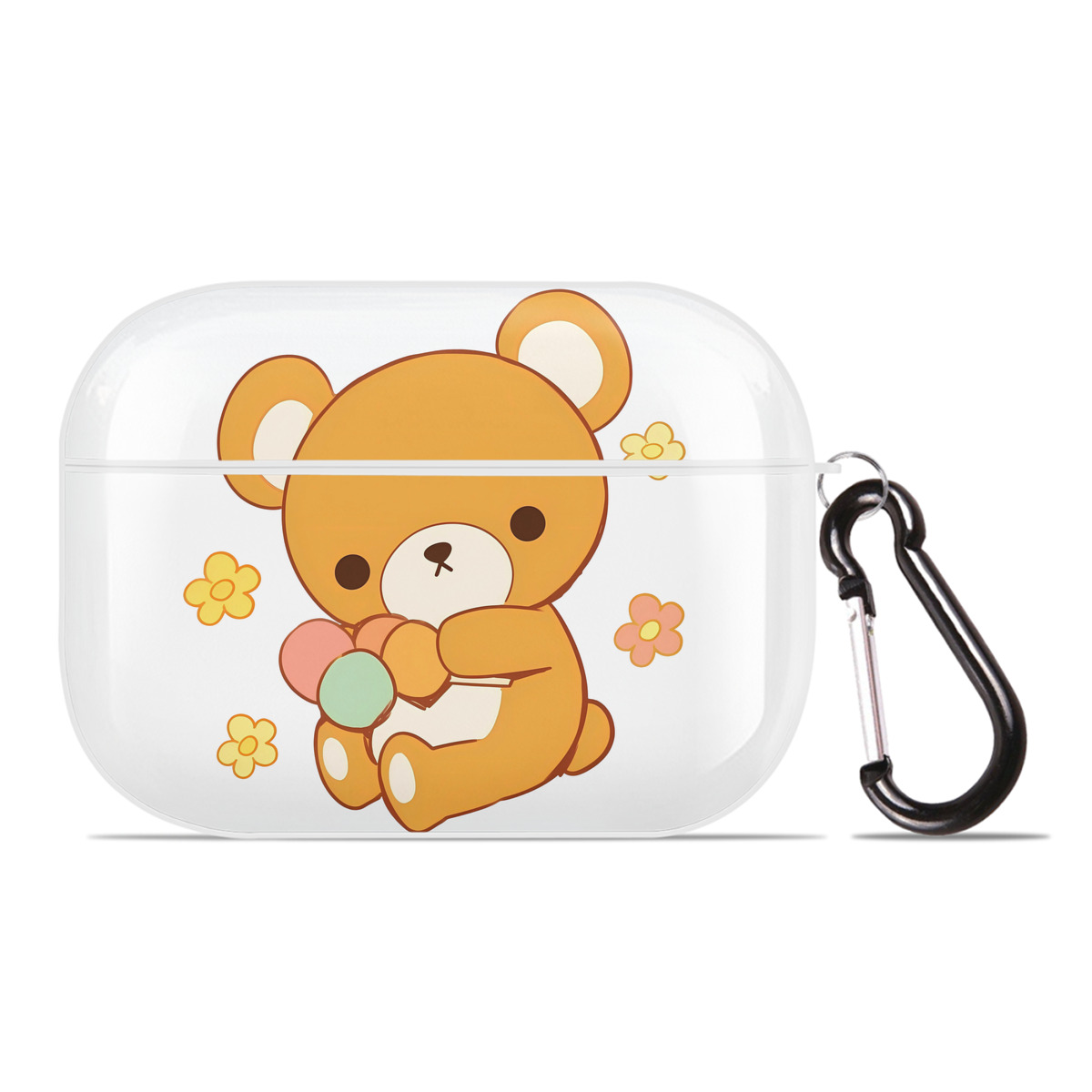 （画像用） リラックマ リラックマ キイロイトリ Rilakkuma Korilakkuma Kiiroitori 【AirPods Pro用】ハードシェル保護ケース 耐衝撃・防指紋・カラビナ付き商品仕様