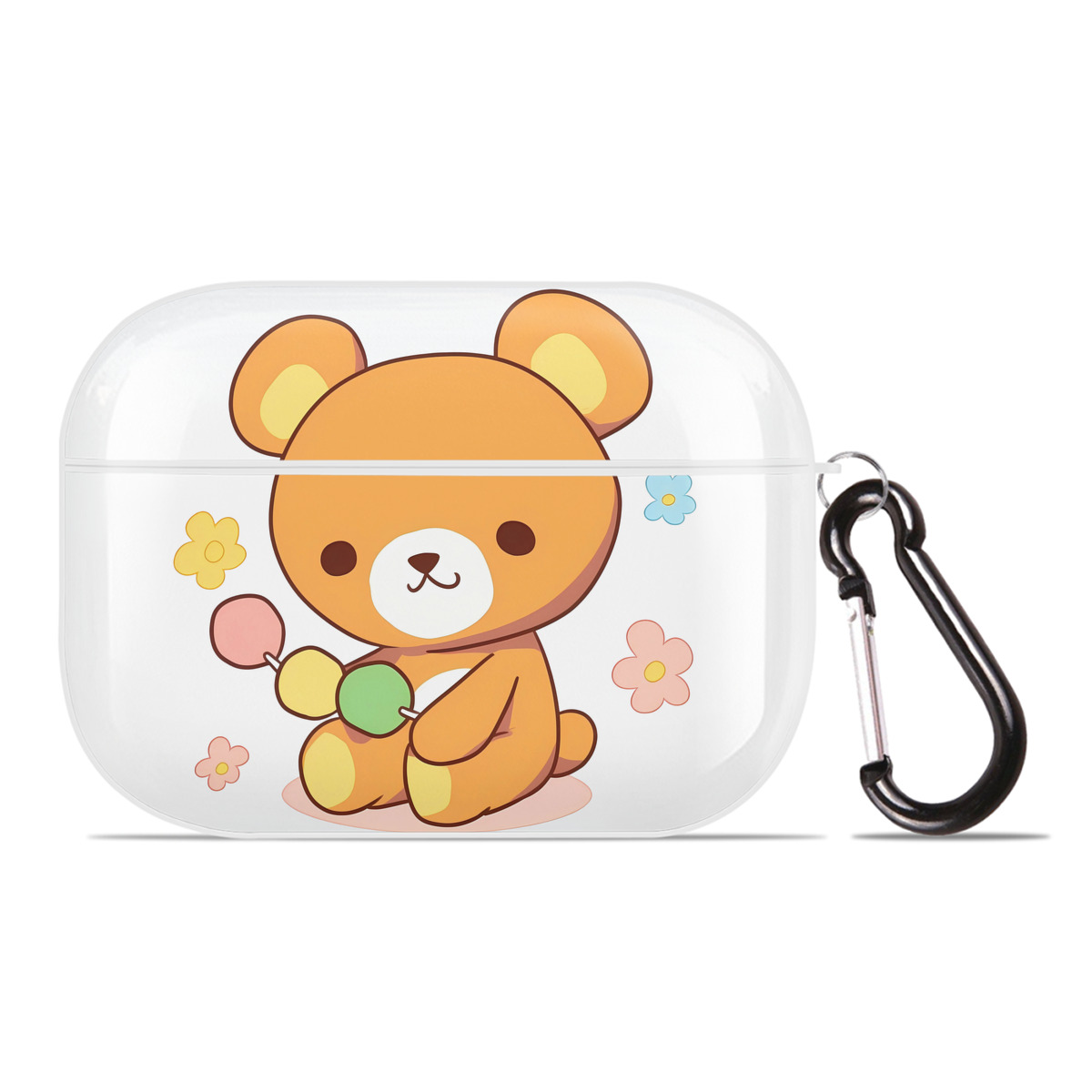 （画像用） リラックマ リラックマ キイロイトリ Rilakkuma Korilakkuma Kiiroitori 【AirPods Pro用】ハードシェル保護ケース 耐衝撃・防指紋・カラビナ付き商品仕様