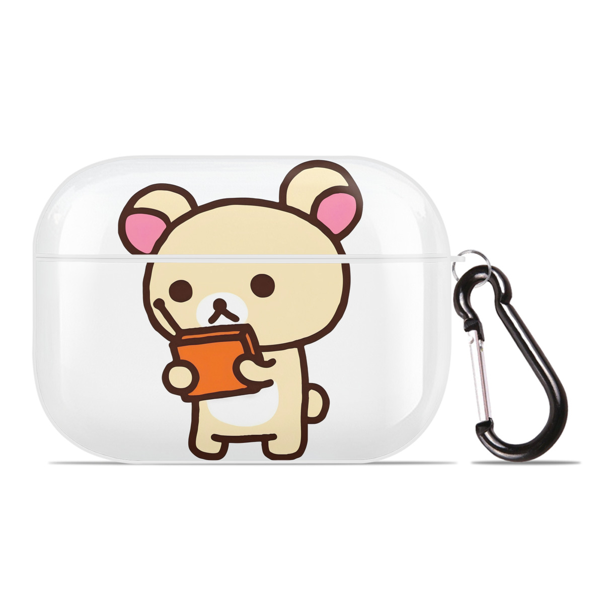 （画像用） リラックマ リラックマ キイロイトリ Rilakkuma Korilakkuma Kiiroitori 【AirPods Pro用】ハードシェル保護ケース 耐衝撃・防指紋・カラビナ付き商品仕様