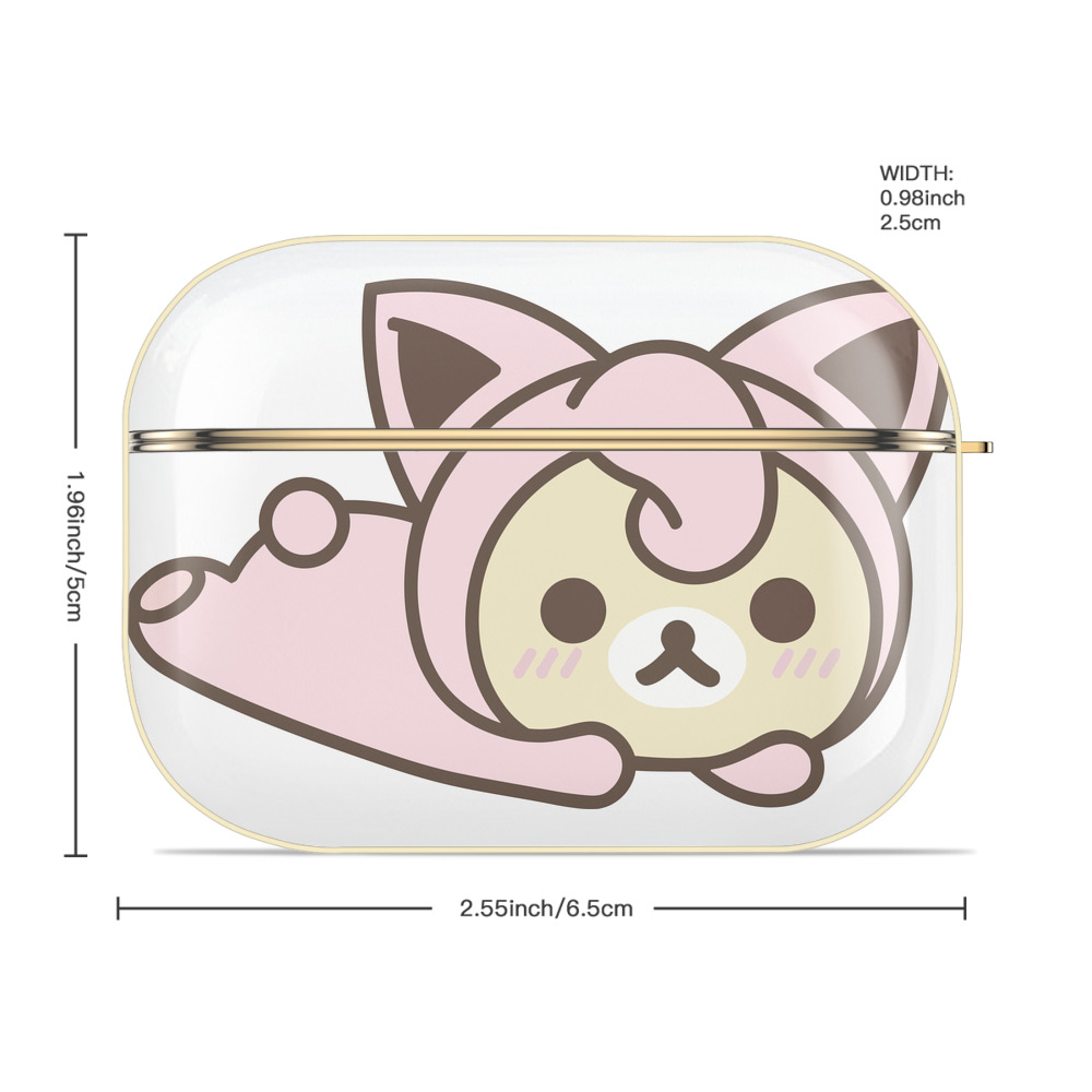 リラックマ リラックマ キイロイトリ Rilakkuma Korilakkuma Kiiroitori 【AirPods Pro用】ハードシェル保護ケース｜耐衝撃・防指紋・カラビナ付き商品仕様