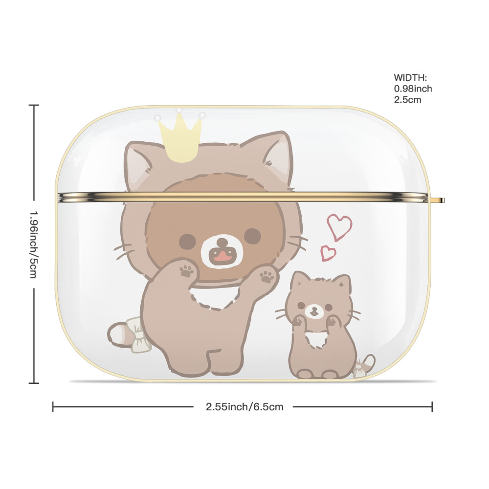 リラックマ リラックマ キイロイトリ Rilakkuma Korilakkuma Kiiroitori 【AirPods Pro用】ハードシェル保護ケース｜耐衝撃・防指紋・カラビナ付き商品仕様